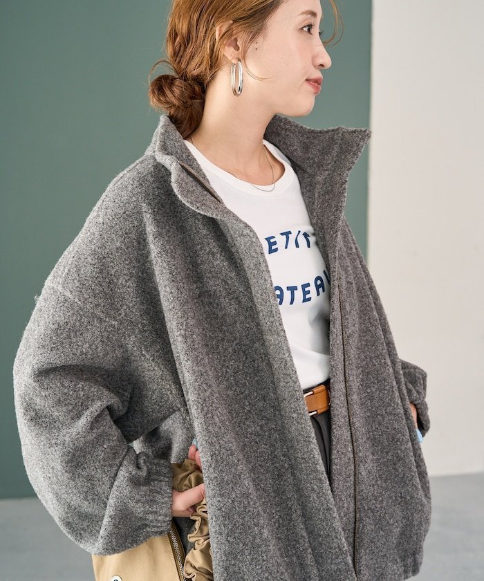 【フリークスストア/FREAK'S STORE】のボンディング フルジップ ジャケット【限定展開】 25AW インテリア・キッズ・メンズ・レディースファッション・服の通販 founy(ファニー) ファッション Fashion レディースファッション Fashion for Women アウター Coat / Outerwear Collection レディースジャケット・軽アウター Jackets 秋 Autumn シンプル Simple, Minimal ジャケット Jacket, Outerwear スウェット / スエット Sweatshirt, Sweatwear スタンド Stand Collar, Upright Stand スラックス Slacks, Dress Pants タイトスカート Pencil Skirt, Tight Skirt デニム Denim, Jeans Material ビッグ Big, Oversized ボンディング Bonding, Bonded Fabric A/W・秋冬 Autumn/Winter 冬 Winter / This Winter おすすめ Recommended / Our Picks エレガント 上品 Elegant 2025年 2025 2025-2026秋冬・A/W Autumn/Winter 2025–26 AW25–26 グレー|ID: prp329100004760088 ipo3291000000034493787