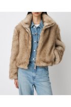 【マウジー/moussy】の【otonaMUSE掲載】F/FUR STAND COLLAR ジャケット L/BEG1|ID: prp329100004760101 ipo3291000000034446165