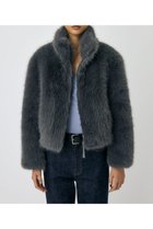 【マウジー/moussy】の【otonaMUSE掲載】F/FUR STAND COLLAR ジャケット GRY|ID: prp329100004760101 ipo3291000000034546046