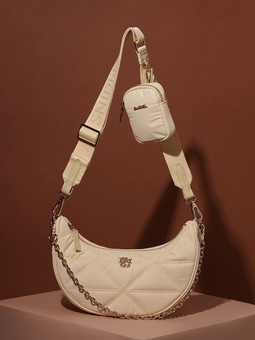 【スナイデル/SNIDEL】の【WEB限定】マルチウェイムーンバッグ インテリア・キッズ・メンズ・レディースファッション・服の通販 founy(ファニー) 　ファッション　Fashion　レディースファッション　Fashion for Women　バッグ　Bags　イエロー　Yellow　キルティング　Quilted, Quilting　スマート　Smart, Elegant　財布　Wallet, Purse　トレンド　Trend, Trending Now　フェミニン　Feminine, Girly　ポーチ　Pouch, Small Case　リップ　Lip, Lip Motif　エレガント 上品　Elegant　YEL[032]|ID: prp329100004760115 ipo3291000000034446489