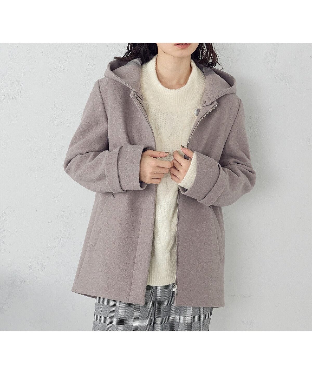 【コムサイズム/COMME CA ISM】の2WAYフーデッドショートコート インテリア・キッズ・メンズ・レディースファッション・服の通販 founy(ファニー) 　ファッション　Fashion　レディースファッション　Fashion for Women　アウター　Coat / Outerwear Collection　コート・ロングコート・ピーコート　Long Coats, Peacoats & More　おすすめ　Recommended / Our Picks　インナー　Innerwear　ショート　Short, Short Length　軽量　Lightweight, Ultra Light　グレージュ|ID: prp329100004760152 ipo3291000000034446969