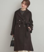 【クチュール ブローチ/Couture Brooch】の【大人上品・ベルト付き】パール調釦チェスターコート ブラック|ID: prp329100004760157 ipo3291000000034926741