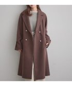 【クチュール ブローチ/Couture Brooch】の【大人上品・ベルト付き】パール調釦チェスターコート モカブラウン|ID: prp329100004760157 ipo3291000000034926743