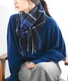 【シップス フォー ウィメン/SHIPS】のquaranciel カシミヤ ミックス チェック ストール 25AW ネイビー|ID: prp329100004760168 ipo3291000000034792338