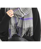 【シップス フォー ウィメン/SHIPS】のquaranciel カシミヤ ミックス チェック ストール 25AW ブラック|ID: prp329100004760168 ipo3291000000034792342