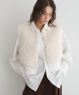 【ガレージ オブ グッド クロージング/GARAGE OF GOOD CLOTHING】のエコファーショートニットベスト 人気、トレンドファッション・服の通販 founy(ファニー) ファッション Fashion レディースファッション Fashion for Women アウター Coat / Outerwear Collection トップス・カットソー Cut & Sew Tops ニット Knit Tops & Sweaters ベスト&ジレ / 重ね着スタイル Vests & Gilets コンパクト Compact, Small Size ショート Short, Short Length シンプル Simple, Minimal ベスト Vest, Waistcoat ポケット Pocket, Pocket Detail 人気 Popular, Best Seller 無地 Plain, Solid Color |ID:prp329100004760187