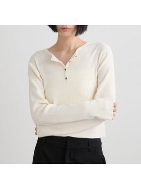 【ミースロエ/MIESROHE】のウールシルク混ヘンリーネックリブニット 人気、トレンドファッション・服の通販 founy(ファニー) ファッション Fashion レディースファッション Fashion for Women トップス・カットソー Cut & Sew Tops ニット Knit Tops & Sweaters なめらか Smooth, Silky Texture シルク Silk, 100% Silk シンプル Simple, Minimal スマート Smart, Elegant トレンド Trend, Trending Now ボーダー Border, Stripe |ID:prp329100004760195