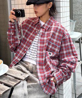 【チャオパニックティピー/CIAOPANIC TYPY】の【PATTIPATTI】ビックシルエットブランケットネルチェックシャツ 人気、トレンドファッション・服の通販 founy(ファニー) ファッション Fashion レディースファッション Fashion for Women トップス・カットソー Cut & Sew Tops シャツ・ブラウス・オフィスカジュアル Elegant Blouses & Button-Ups イタリア Italy インナー Innerwear シンプル Simple, Minimal セットアップ Set-Up, Coordinated Outfit チェック Check, Plaid, Tartan トレンド Trend, Trending Now 人気 Popular, Best Seller バランス Balance, Style Balance ブランケット Blanket, Throw Blanket ポケット Pocket, Pocket Detail おすすめ Recommended / Our Picks |ID:prp329100004760196
