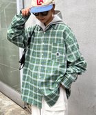 【チャオパニックティピー/CIAOPANIC TYPY】の【PATTIPATTI】ビックシルエットブランケットネルチェックシャツ 人気、トレンドファッション・服の通販 founy(ファニー) ファッション Fashion レディースファッション Fashion for Women トップス・カットソー Cut & Sew Tops シャツ・ブラウス・オフィスカジュアル Elegant Blouses & Button-Ups イタリア Italy インナー Innerwear シンプル Simple, Minimal セットアップ Set-Up, Coordinated Outfit チェック Check, Plaid, Tartan トレンド Trend, Trending Now 人気 Popular, Best Seller バランス Balance, Style Balance ブランケット Blanket, Throw Blanket ポケット Pocket, Pocket Detail おすすめ Recommended / Our Picks thumbnail グリーン|ID: prp329100004760196 ipo3291000000034447691