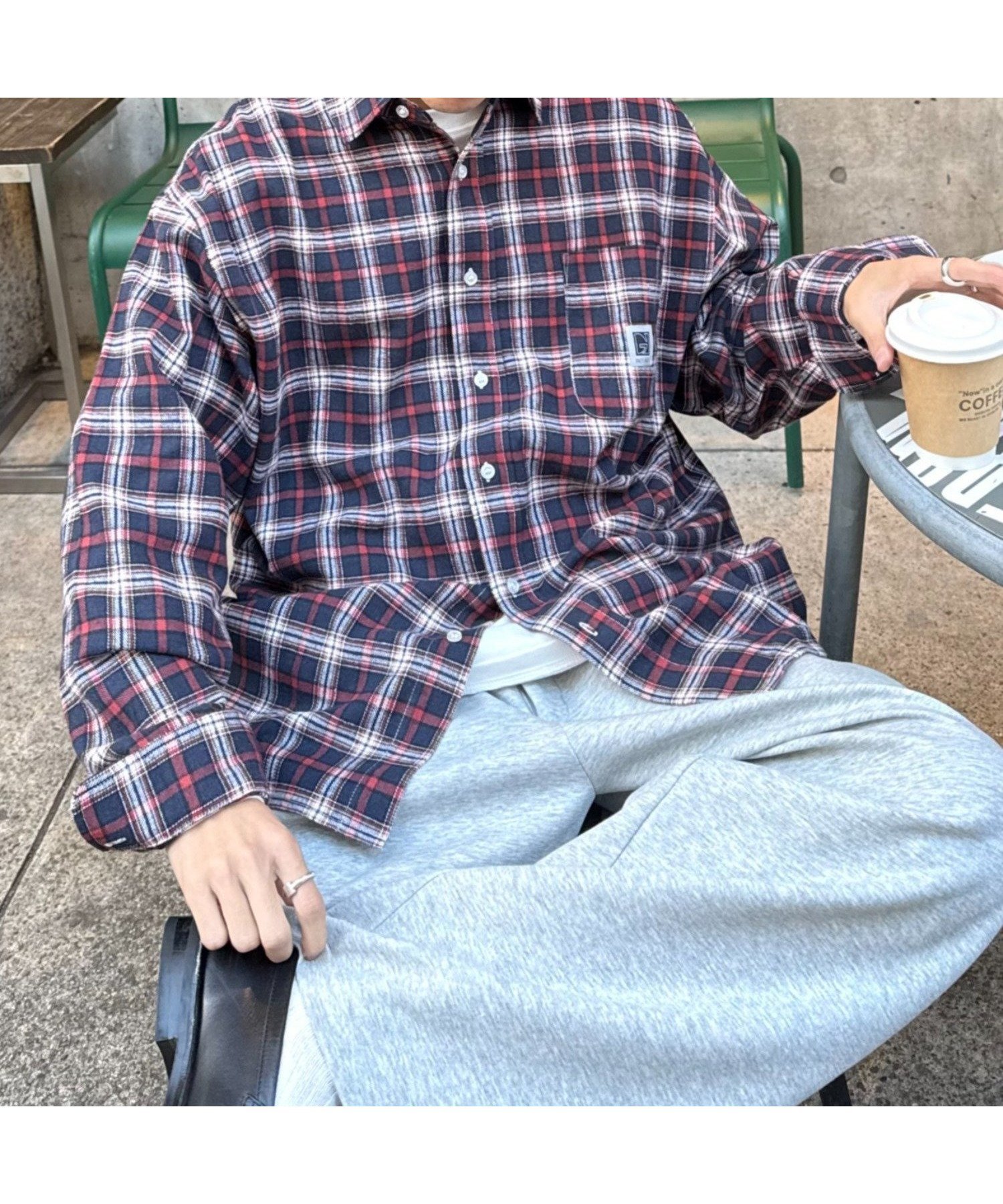 【チャオパニックティピー/CIAOPANIC TYPY】の【PATTIPATTI】ビックシルエットブランケットネルチェックシャツ インテリア・キッズ・メンズ・レディースファッション・服の通販 founy(ファニー)  ファッション Fashion レディースファッション Fashion for Women トップス・カットソー Cut & Sew Tops シャツ・ブラウス・オフィスカジュアル Elegant Blouses & Button-Ups イタリア Italy インナー Innerwear シンプル Simple, Minimal セットアップ Set-Up, Coordinated Outfit チェック Check, Plaid, Tartan トレンド Trend, Trending Now 人気 Popular, Best Seller バランス Balance, Style Balance ブランケット Blanket, Throw Blanket ポケット Pocket, Pocket Detail おすすめ Recommended / Our Picks ネイビー|ID: prp329100004760196 ipo3291000000034447692