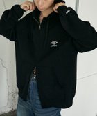 【フリークスストア/FREAK'S STORE】のKNIT FULL-ZIP HOODIE/ニットフルジップフーディー/UMBRO別注 25FW 25AW ブラック|ID: prp329100004760242 ipo3291000000034448375