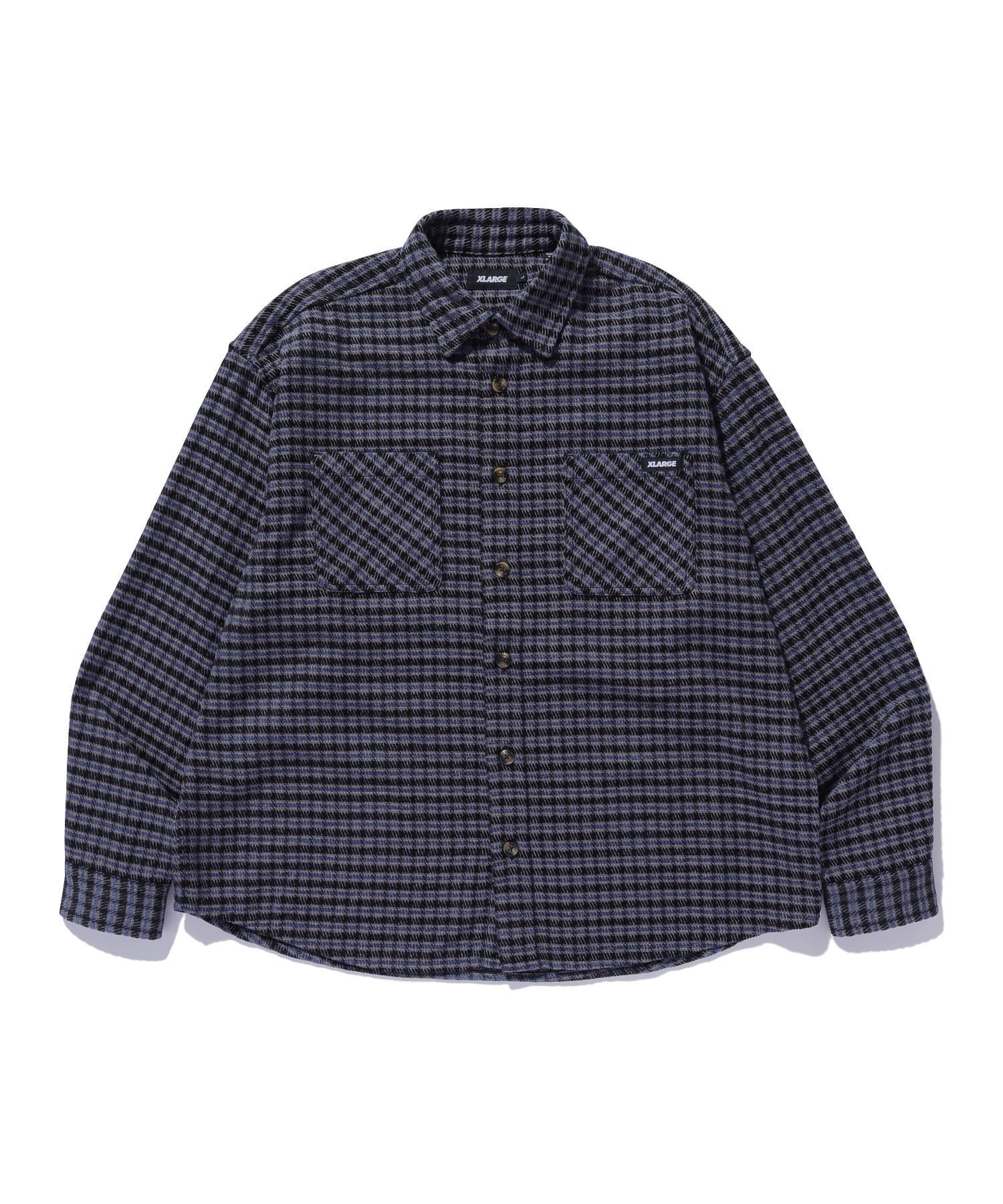 【エクストララージ/XLARGE】のPLAID L/S SHIRT インテリア・キッズ・メンズ・レディースファッション・服の通販 founy(ファニー) ファッション Fashion レディースファッション Fashion for Women トップス・カットソー Cut & Sew Tops シャツ・ブラウス・オフィスカジュアル Elegant Blouses & Button-Ups チェック Check, Plaid, Tartan ベーシック Basic, Essential ポケット Pocket, Pocket Detail 羽織 Haori, Light Jacket 長袖 Long Sleeve, Full Sleeve BLUE|ID: prp329100004760252 ipo3291000000034448491