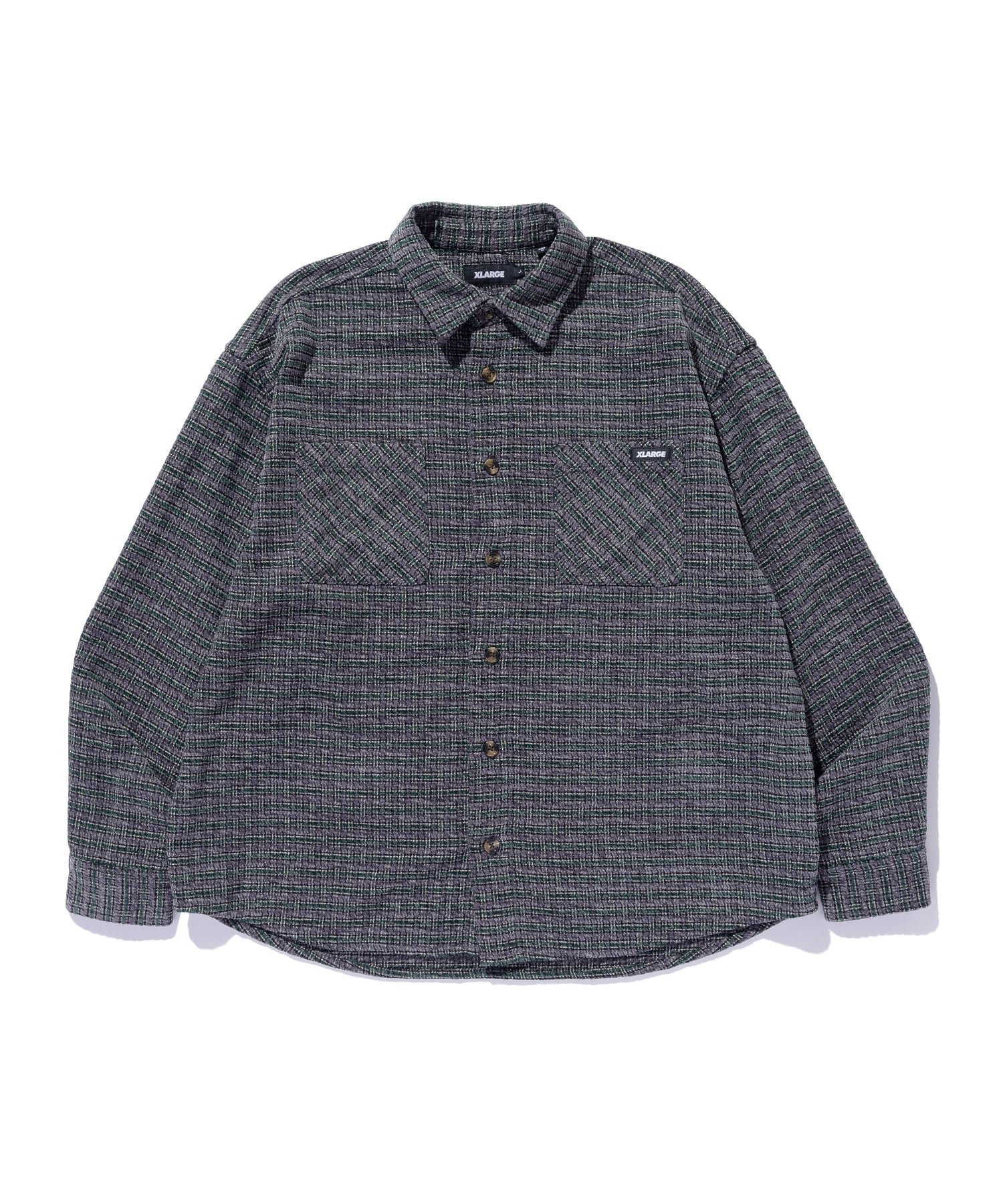 【エクストララージ/XLARGE】のPLAID L/S SHIRT インテリア・キッズ・メンズ・レディースファッション・服の通販 founy(ファニー) ファッション Fashion レディースファッション Fashion for Women トップス・カットソー Cut & Sew Tops シャツ・ブラウス・オフィスカジュアル Elegant Blouses & Button-Ups チェック Check, Plaid, Tartan ベーシック Basic, Essential ポケット Pocket, Pocket Detail 羽織 Haori, Light Jacket 長袖 Long Sleeve, Full Sleeve GREY|ID: prp329100004760252 ipo3291000000034448493