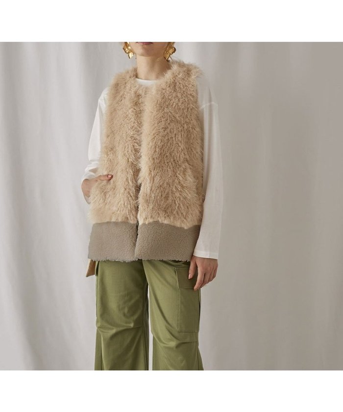 【トロワズィエムチャコ/troisieme CHACO】のtroisiemechaco/ファージレ インテリア・キッズ・メンズ・レディースファッション・服の通販 founy(ファニー) https://founy.com/ ファッション Fashion レディースファッション Fashion for Women アウター Coat / Outerwear Collection トップス・カットソー Cut & Sew Tops ベスト&ジレ / 重ね着スタイル Vests & Gilets デニム Denim, Jeans Material 軽量 Lightweight, Ultra Light |ID: prp329100004760259 ipo3291000000034448556