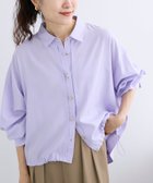 【ルクールブラン/le.coeur blanc】の裾ドロストレギュラーカラーシャツ 人気、トレンドファッション・服の通販 founy(ファニー) ファッション Fashion レディースファッション Fashion for Women トップス・カットソー Cut & Sew Tops シャツ・ブラウス・オフィスカジュアル Elegant Blouses & Button-Ups おすすめ Recommended / Our Picks インナー Innerwear トレンド Trend, Trending Now レギュラー Regular, Standard Fit 人気 Popular, Best Seller thumbnail パープル|ID: prp329100004760269 ipo3291000000034448693