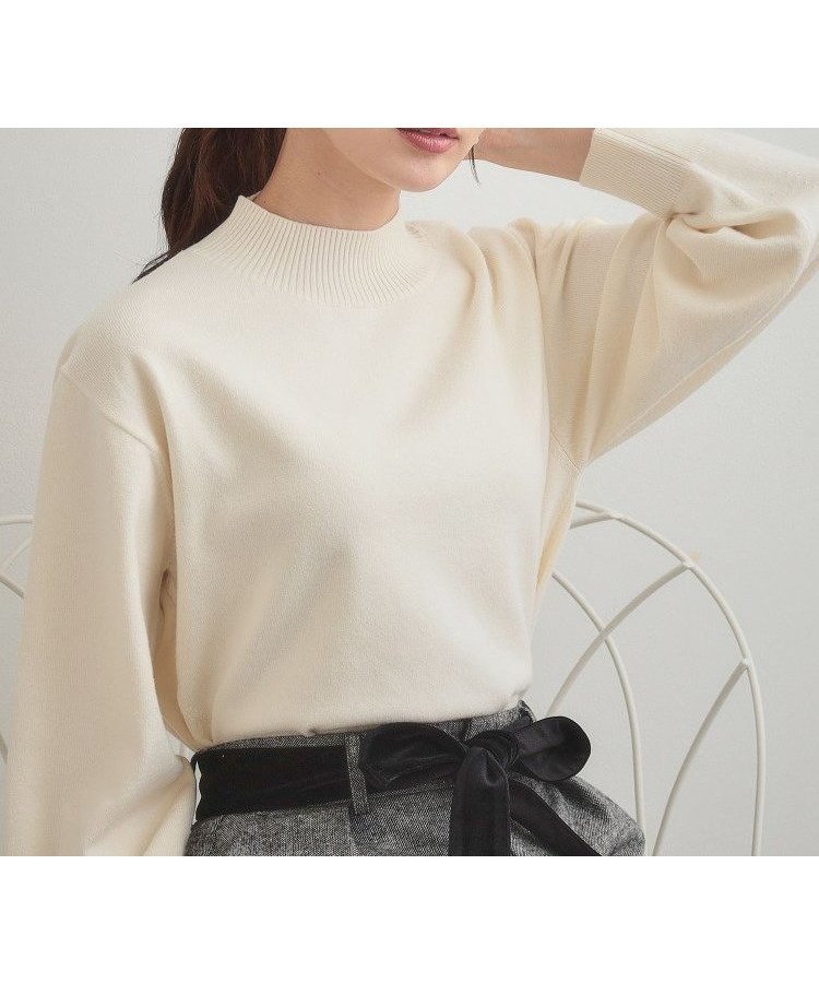 【クチュール ブローチ/Couture Brooch】のバックレースアップ微起毛ニット 人気、トレンドファッション・服の通販 founy(ファニー)  ファッション Fashion レディースファッション Fashion for Women トップス・カットソー Cut & Sew Tops ニット Knit Tops & Sweaters スマート Smart, Elegant スリット Slit, Slit Detail ハイネック High Neck, Mock Neck レース Lace, Lace Fabric  other-1|ID: prp329100004760323 ipo3291000000034449214