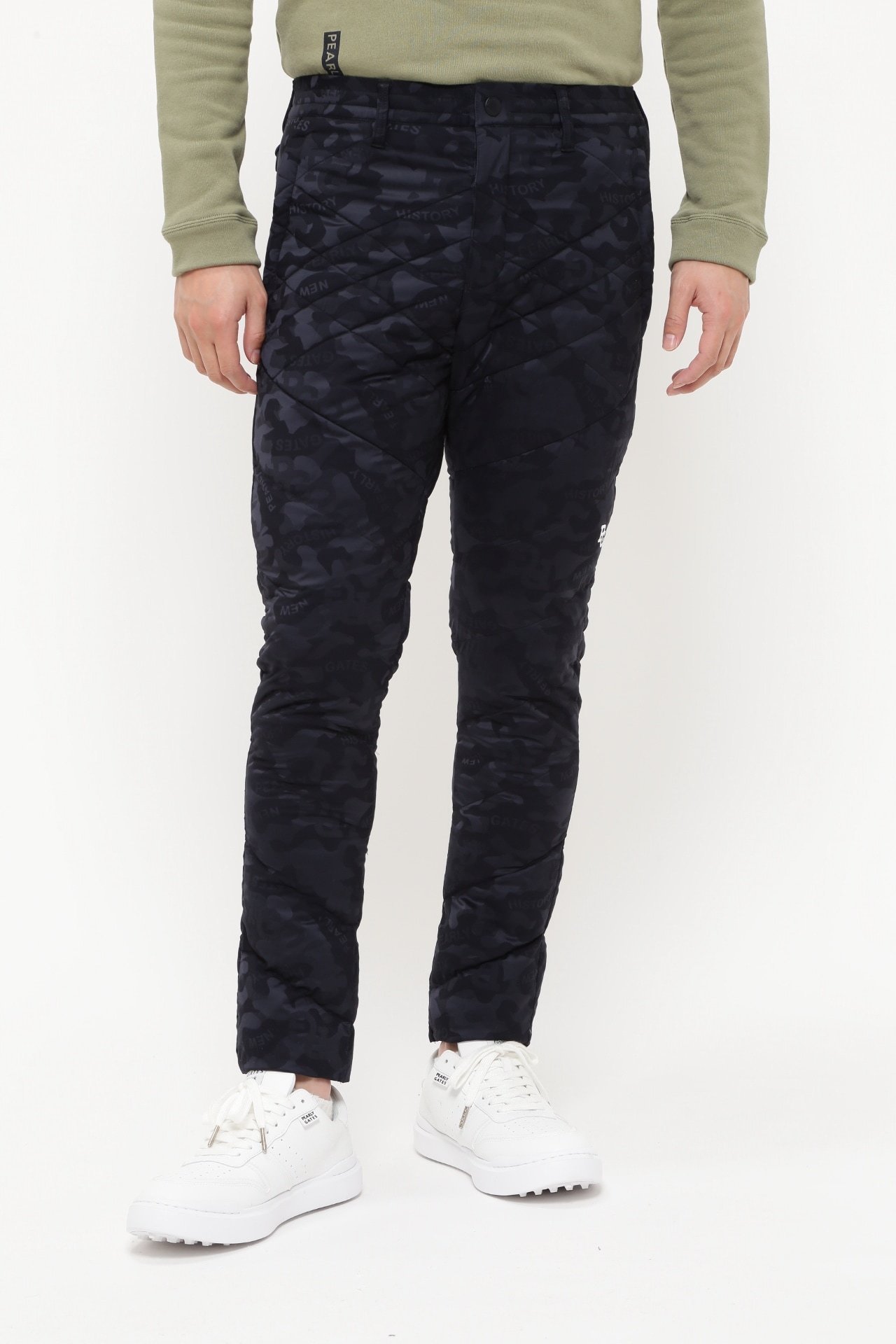 【パーリーゲイツ/PEARLY GATES / MEN】のNyストレッチ中綿イージーパンツ カモフラジャガード インテリア・キッズ・メンズ・レディースファッション・服の通販 founy(ファニー) ファッション Fashion メンズファッション Fashion for Men ボトムス Bottoms おすすめ Recommended / Our Picks アウトドア Outdoor Clothing キルト Quilt, Quilted Fabric ゴルフ Golf ストレッチ Stretch, Stretchy Fabric テーパード Tapered, Tapered Pants バランス Balance, Style Balance フレア Flare, Flared ミリタリー Military, Army Style 軽量 Lightweight, Ultra Light ダークネイビー|ID: prp329100004760354 ipo3291000000034449500