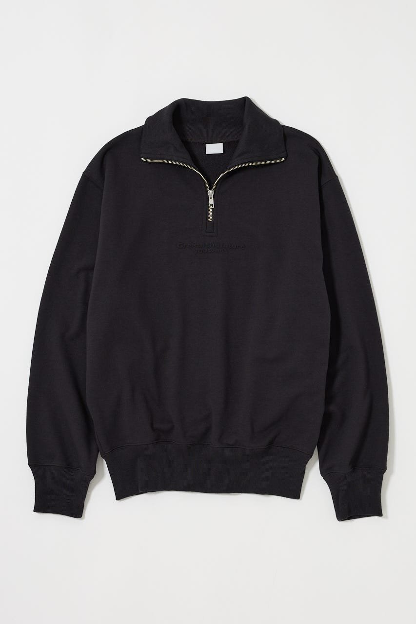 【マウジー/moussy】のFADE HALF ZIP トップス インテリア・キッズ・メンズ・レディースファッション・服の通販 founy(ファニー)  ファッション Fashion レディースファッション Fashion for Women トップス・カットソー Cut & Sew Tops おすすめ Recommended / Our Picks セットアップ Set-Up, Coordinated Outfit ハーフ Half, Half-Length ヴィンテージ Vintage Style 人気 Popular, Best Seller 再入荷 Restock / Back in Stock L/BLK1|ID: prp329100004760414 ipo3291000000034450020