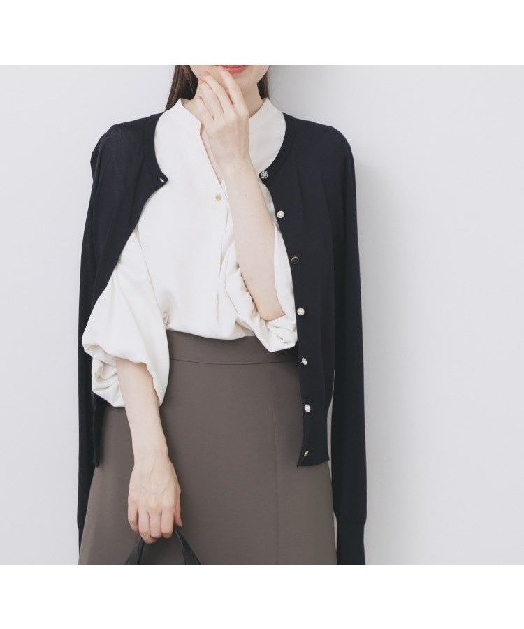 【インデックス/INDEX】の《美人百花掲載》ビジュークルーネックカーディガン【洗濯機洗い可/UVケア/接触冷感/抗ピル】 インテリア・キッズ・メンズ・レディースファッション・服の通販 founy(ファニー) 雑誌掲載アイテム Magazine Picks & Fashion Features ファッション雑誌 Fashion Magazines ビジンヒャッカ 美人百花 ファッション Fashion レディースファッション Fashion for Women トップス・カットソー Cut & Sew Tops カーディガン・羽織り Layered Style Cardigans インナー Innerwear 9月号 September Issue スマート Smart, Elegant 雑誌 Magazine, Fashion Magazine 人気 Popular, Best Seller ベーシック Basic, Essential おすすめ Recommended / Our Picks 夏 Summer エレガント 上品 Elegant ネイビー|ID: prp329100004760430 ipo3291000000034450183