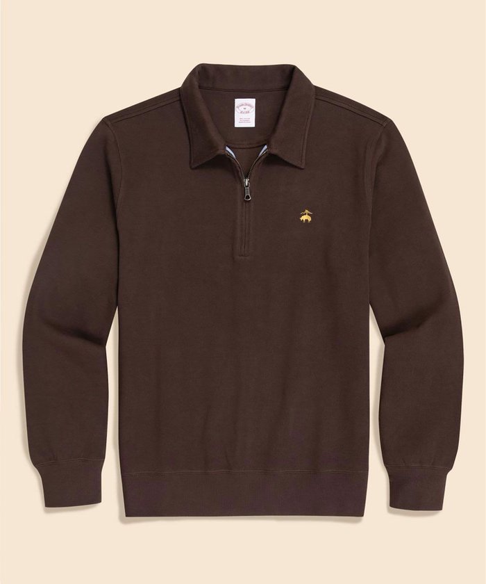 【ブルックス ブラザーズ/Brooks Brothers / MEN】のコットンジャージー GFロゴ ハーフジップカラー プルオーバー インテリア・キッズ・メンズ・レディースファッション・服の通販 founy(ファニー) https://founy.com/ ファッション Fashion メンズファッション Fashion for Men トップス・カットソー Cut & Sew Tops おすすめ Recommended / Our Picks カットソー Cut and Sewn Top シンプル Simple, Minimal ストレッチ Stretch, Stretchy Fabric モックネック Mock Neck, Short Turtleneck |ID: prp329100004760447 ipo3291000000034450301