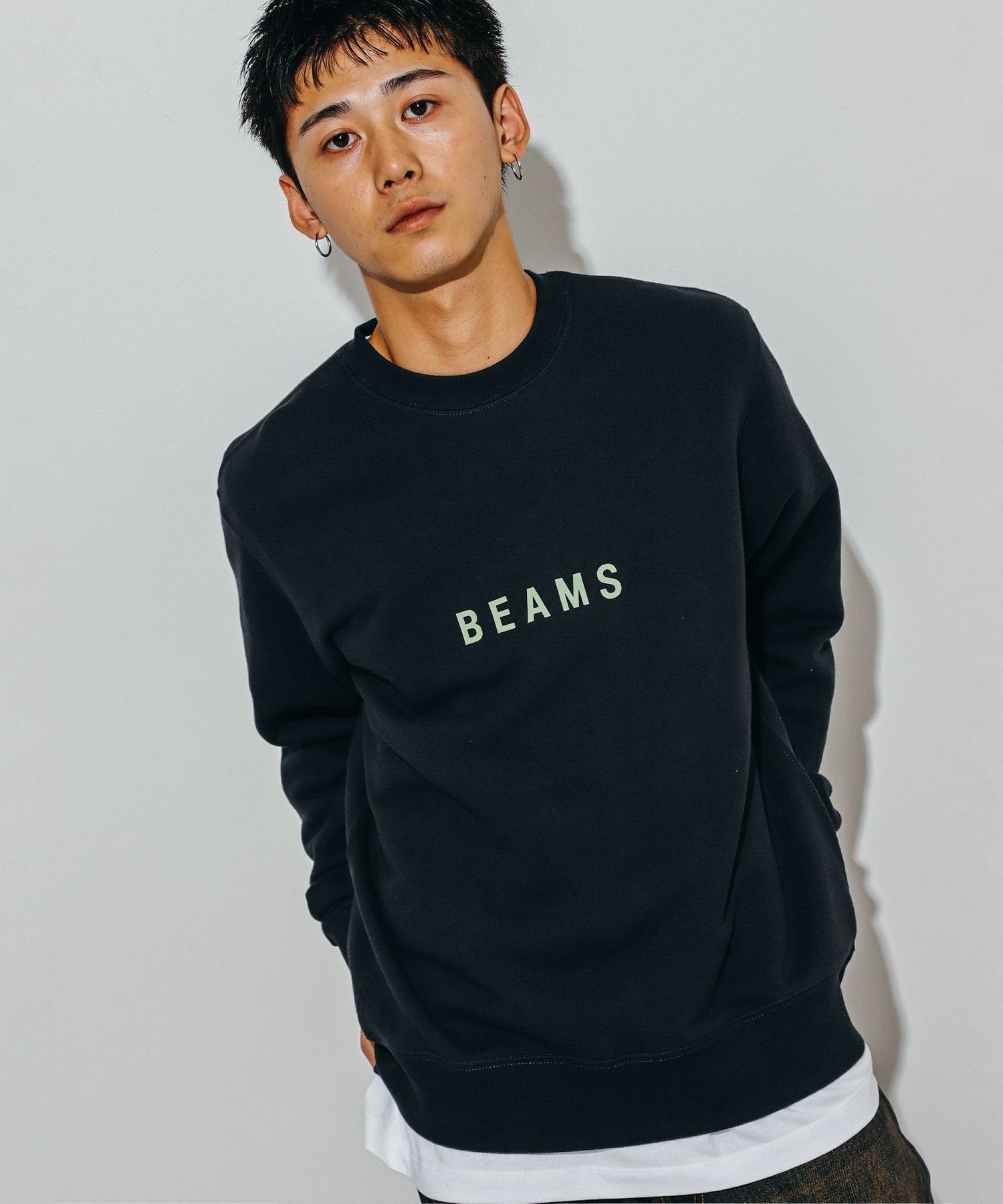 【ビームス/BEAMS / MEN】のBEAMS ロゴ スウェット 人気、トレンドファッション・服の通販 founy(ファニー) 　ファッション　Fashion　メンズファッション　Fashion for Men　おすすめ　Recommended / Our Picks　シンプル　Simple, Minimal　スウェット / スエット　Sweatshirt, Sweatwear　フロント　Front, Front Design　プリント　Print, Printed Pattern　ベーシック　Basic, Essential　人気　Popular, Best Seller　定番　Standard, Basic Item　 other-1|ID: prp329100004760490 ipo3291000000034450841