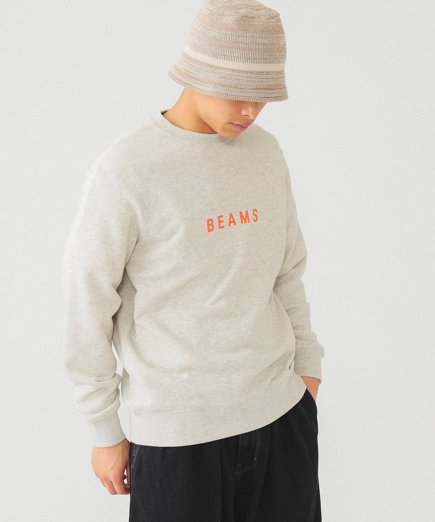 【ビームス/BEAMS / MEN】のBEAMS ロゴ スウェット インテリア・キッズ・メンズ・レディースファッション・服の通販 founy(ファニー) 　ファッション　Fashion　メンズファッション　Fashion for Men　おすすめ　Recommended / Our Picks　シンプル　Simple, Minimal　スウェット / スエット　Sweatshirt, Sweatwear　フロント　Front, Front Design　プリント　Print, Printed Pattern　ベーシック　Basic, Essential　人気　Popular, Best Seller　定番　Standard, Basic Item　OATMEAL|ID: prp329100004760490 ipo3291000000034450843