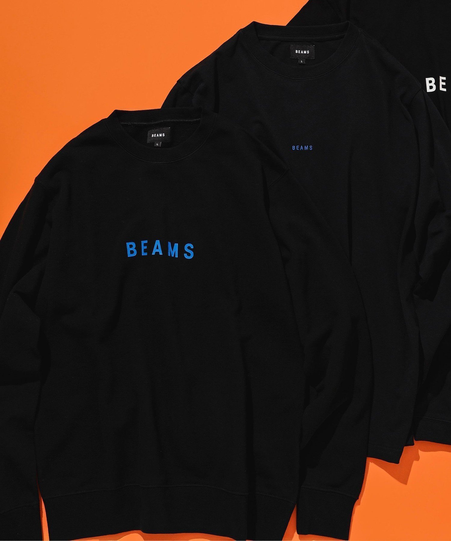 【ビームス/BEAMS / MEN】のBEAMS ロゴ スウェット インテリア・キッズ・メンズ・レディースファッション・服の通販 founy(ファニー) 　ファッション　Fashion　メンズファッション　Fashion for Men　おすすめ　Recommended / Our Picks　シンプル　Simple, Minimal　スウェット / スエット　Sweatshirt, Sweatwear　フロント　Front, Front Design　プリント　Print, Printed Pattern　ベーシック　Basic, Essential　人気　Popular, Best Seller　定番　Standard, Basic Item　BLACK|ID: prp329100004760490 ipo3291000000034450845