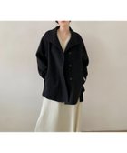 【その他のブランド/Other】のDECADE CLASSIC リバーウールステンカラーコート ブラック|ID: prp329100004760494 ipo3291000000034450950