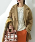 【インタープラネット/INTERPLANET】のブークレツイードダブルミドル丈コート キャメル|ID: prp329100004760779 ipo3291000000034477743