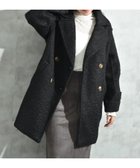 【インタープラネット/INTERPLANET】のブークレツイードダブルミドル丈コート ブラック|ID: prp329100004760779 ipo3291000000034477744