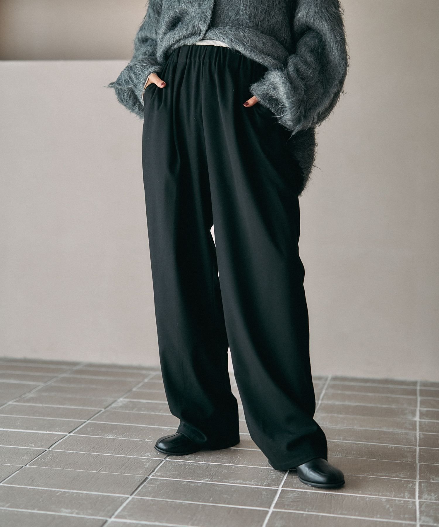 【レプシィム ローリーズファーム/LEPSIM LOWRYS FARM】のウールライクコクーンパンツ インテリア・キッズ・メンズ・レディースファッション・服の通販 founy(ファニー) 　ファッション　Fashion　レディースファッション　Fashion for Women　パンツ　Pants & Trousers　ブラック09|ID: prp329100004760825 ipo3291000000034453408