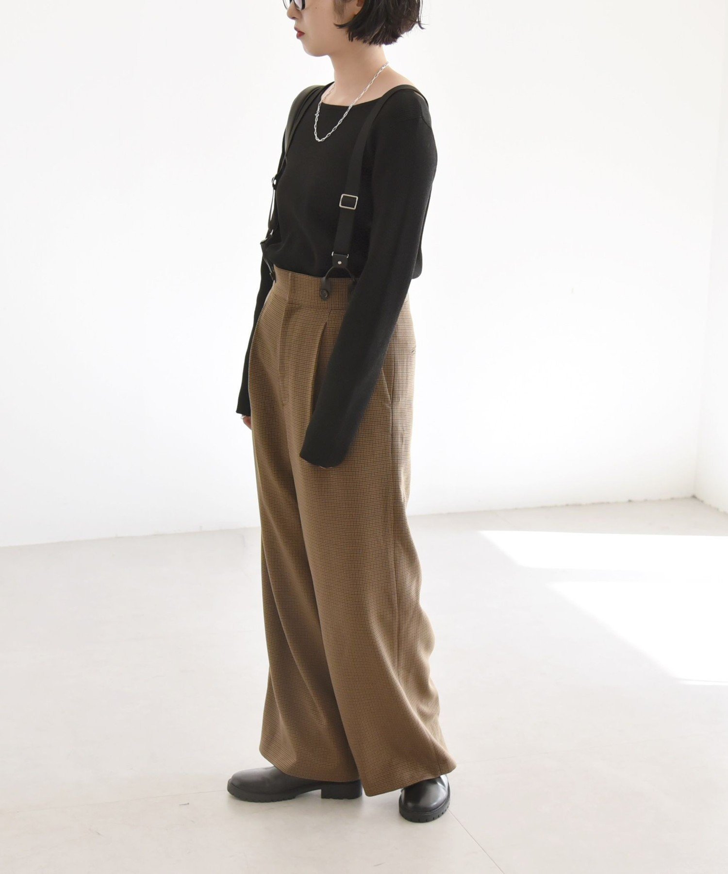 【シップス フォー ウィメン/SHIPS】のquaranciel 洗濯機可能 チェック サスペンダー付 タック ワイド パンツ 人気、トレンドファッション・服の通販 founy(ファニー) 　ファッション　Fashion　レディースファッション　Fashion for Women　パンツ　Pants & Trousers　洗える　Machine Washable　クラシック　Classic, Timeless Style　サスペンダー　Suspenders, Braces　ジャケット　Jacket, Outerwear　スパンコール　Sequins, Sequin Embellishment　タートルネック　Turtleneck, High Neck　チェック　Check, Plaid, Tartan　ベーシック　Basic, Essential　マニッシュ　Mannish, Boyish　ワイド　Wide, Wide Fit　おすすめ　Recommended / Our Picks　2024年　2024　エレガント 上品　Elegant　2024-2025秋冬・A/W　Autumn/Winter 2024–25 AW24–25　 other-1|ID: prp329100004760842 ipo3291000000034453599