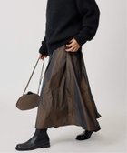 【ヴェルメイユ パー イエナ/VERMEIL par iena】の《一部店舗限定》silk cotton ギャザーフレアースカート ブラウン|ID: prp329100004760864 ipo3291000000034608759