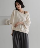 【ローリーズファーム/LOWRYS FARM】の【前後着用可能】2WAYオフショルプルオーバーSS 人気、トレンドファッション・服の通販 founy(ファニー) ファッション Fashion レディースファッション Fashion for Women トップス・カットソー Cut & Sew Tops カジュアルプルオーバー・ニットトップス Pullovers & Knit Tops / Casual Pullovers おすすめ Recommended / Our Picks デニム Denim, Jeans Material ボトム Bottoms, Lower Wear ワイド Wide, Wide Fit 半袖 Short Sleeve, Half Sleeve thumbnail アイボリー08|ID: prp329100004760885 ipo3291000000034658014