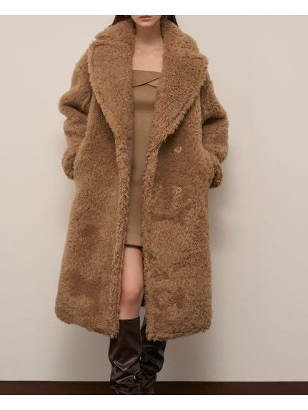 【スナイデル/SNIDEL】のボアロングコート インテリア・キッズ・メンズ・レディースファッション・服の通販 founy(ファニー) 　ファッション　Fashion　レディースファッション　Fashion for Women　アウター　Coat / Outerwear Collection　コート・ロングコート・ピーコート　Long Coats, Peacoats & More　ウェーブ　Wavy Pattern　軽量　Lightweight, Ultra Light　ショルダー　Shoulder, Shoulder Strap　スマート　Smart, Elegant　ドロップ　Drop Shoulder, Dropped Style　ビッグ　Big, Oversized　フェイクファー　Faux Fur, Imitation Fur　フロント　Front, Front Design　ポケット　Pocket, Pocket Detail　防寒　Cold Protection, Winter-Ready　ラグジュアリー　Luxury, Elegant　おすすめ　Recommended / Our Picks　CML[038]|ID: prp329100004760985 ipo3291000000034728461