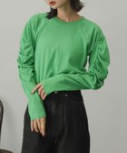 【センスオブプレイス/SENSE OF PLACE by URBAN RESEARCH】のギャザースリーブトップ LIME|ID: prp329100004761048 ipo3291000000034455078