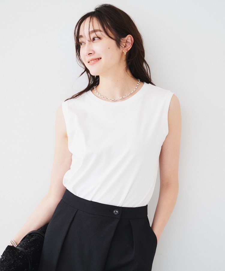 【アンタイトル/UNTITLED】のノースリーブプルオーバー 人気、トレンドファッション・服の通販 founy(ファニー) ファッション Fashion レディースファッション Fashion for Women トップス・カットソー Cut & Sew Tops キャミソール&ノースリーブ Camisoles & Sleeveless Tops カジュアルプルオーバー・ニットトップス Pullovers & Knit Tops / Casual Pullovers おすすめ Recommended / Our Picks インナー Innerwear シルケット Silket, Silky Cotton スマート Smart, Elegant スーピマ Supima, Premium Cotton ノースリーブ Sleeveless, No-Sleeve other-1|ID: prp329100004761052 ipo3291000000034455098