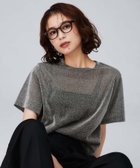 【アンタイトル/UNTITLED】の【洗える】ラメシアーTシャツ グレー|ID: prp329100004761059 ipo3291000000034683115