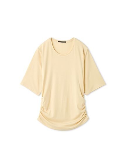 【スタイリング/styling】のギャザーカットトップス インテリア・キッズ・メンズ・レディースファッション・服の通販 founy(ファニー) 　ファッション　Fashion　レディースファッション　Fashion for Women　トップス・カットソー　Cut & Sew Tops　ギャザー　Gathered, Ruffled　スマート　Smart, Elegant　ドレープ　Drape, Draping Fabric　YEL[032]|ID: prp329100004761093 ipo3291000000034455582