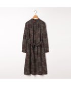 【スキャパ/SCAPA】のサラサアートプリントワンピース チャコールグレー|ID: prp329100004761123 ipo3291000000034456150