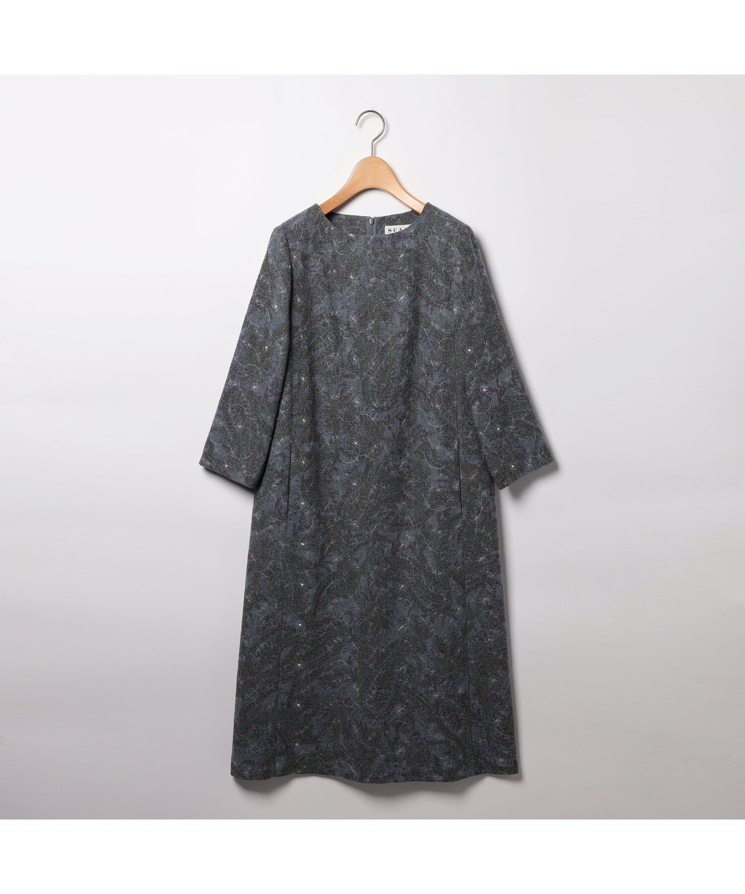 【スキャパ/SCAPA】のエンブロイダリープリントワンピース インテリア・キッズ・メンズ・レディースファッション・服の通販 founy(ファニー) ファッション Fashion レディースファッション Fashion for Women ワンピース Dresses エンブロイダリー Embroidery Design プリント Print, Printed Pattern ペイズリー Paisley, Ethnic Pattern ブルー|ID: prp329100004761130 ipo3291000000034456186