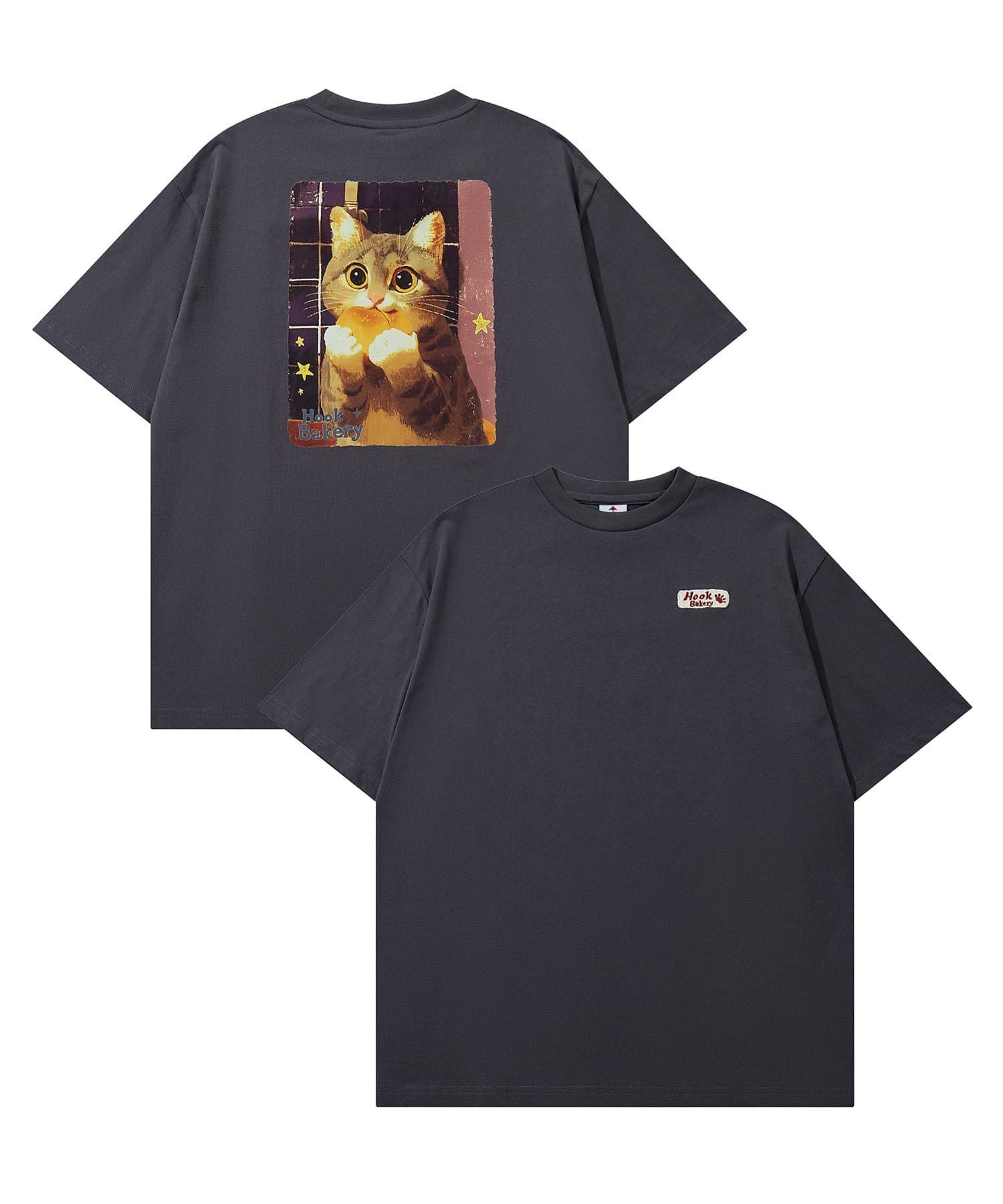 【アイモハ/aimoha】のHOOK -original- 「HOOK BAKERY」シリーズアンティーク動物プリントTEE インテリア・キッズ・メンズ・レディースファッション・服の通販 founy(ファニー) ファッション Fashion レディースファッション Fashion for Women おすすめ Recommended / Our Picks アンティーク Antique-Inspired イラスト Illustration カーゴパンツ Cargo Pants, Utility Pants サンダル Sandals, Summer Shoes ショート Short, Short Length スタイリッシュ Stylish, Fashionable スニーカー Sneakers, Trainers デニム Denim, Jeans Material フロント Front, Front Design プリント Print, Printed Pattern リラックス Relax, Relaxed Fit ヴィンテージ Vintage Style 犬 Dog 猫 Cat, Kitty グレー系その他5|ID: prp329100004761145 ipo3291000000034456324