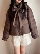 【リリーブラウン/Lily Brown】の【WEB限定カラー】recycleリボンダウン 人気、トレンドファッション・服の通販 founy(ファニー) ファッション Fashion レディースファッション Fashion for Women 今季 This Season, Current Season 軽量 Lightweight, Ultra Light スマート Smart, Elegant ダウン Down, Puffer ダブル Double, Double-Breasted フェザー Feather, Feather Detail リボン Ribbon, Bow thumbnail BRW[058]|ID: prp329100004761151 ipo3291000000034577374