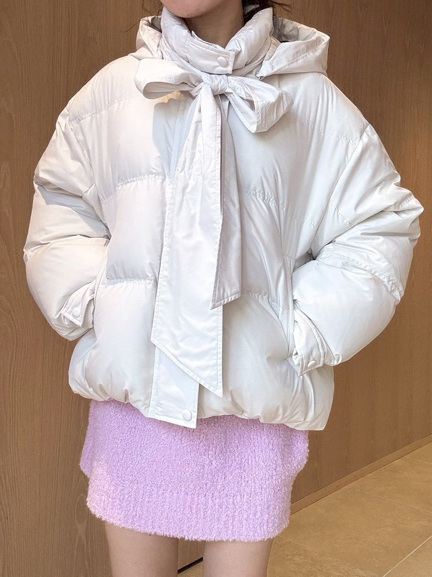 【リリーブラウン/Lily Brown】の【WEB限定カラー】recycleリボンダウン 人気、トレンドファッション・服の通販 founy(ファニー) ファッション Fashion レディースファッション Fashion for Women 今季 This Season, Current Season 軽量 Lightweight, Ultra Light スマート Smart, Elegant ダウン Down, Puffer ダブル Double, Double-Breasted フェザー Feather, Feather Detail リボン Ribbon, Bow other-1|ID: prp329100004761151 ipo3291000000035119686