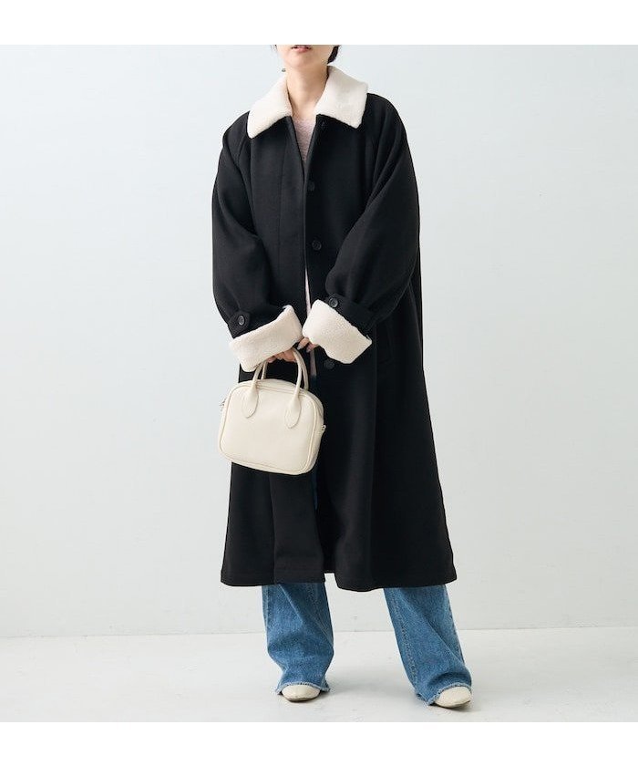 【フリークスストア/FREAK'S STORE】のウーリー ボア付き ステンカラーコート インテリア・キッズ・メンズ・レディースファッション・服の通販 founy(ファニー) https://founy.com/ ファッション Fashion レディースファッション Fashion for Women アウター Coat / Outerwear Collection コート・ロングコート・ピーコート Long Coats, Peacoats & More 冬 Winter / This Winter A/W・秋冬 Autumn/Winter |ID: prp329100004761156 ipo3291000000034499259