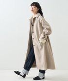 【フリークスストア/FREAK'S STORE】のウーリー ボア付き ステンカラーコート ナチュラル|ID: prp329100004761156 ipo3291000000034499261