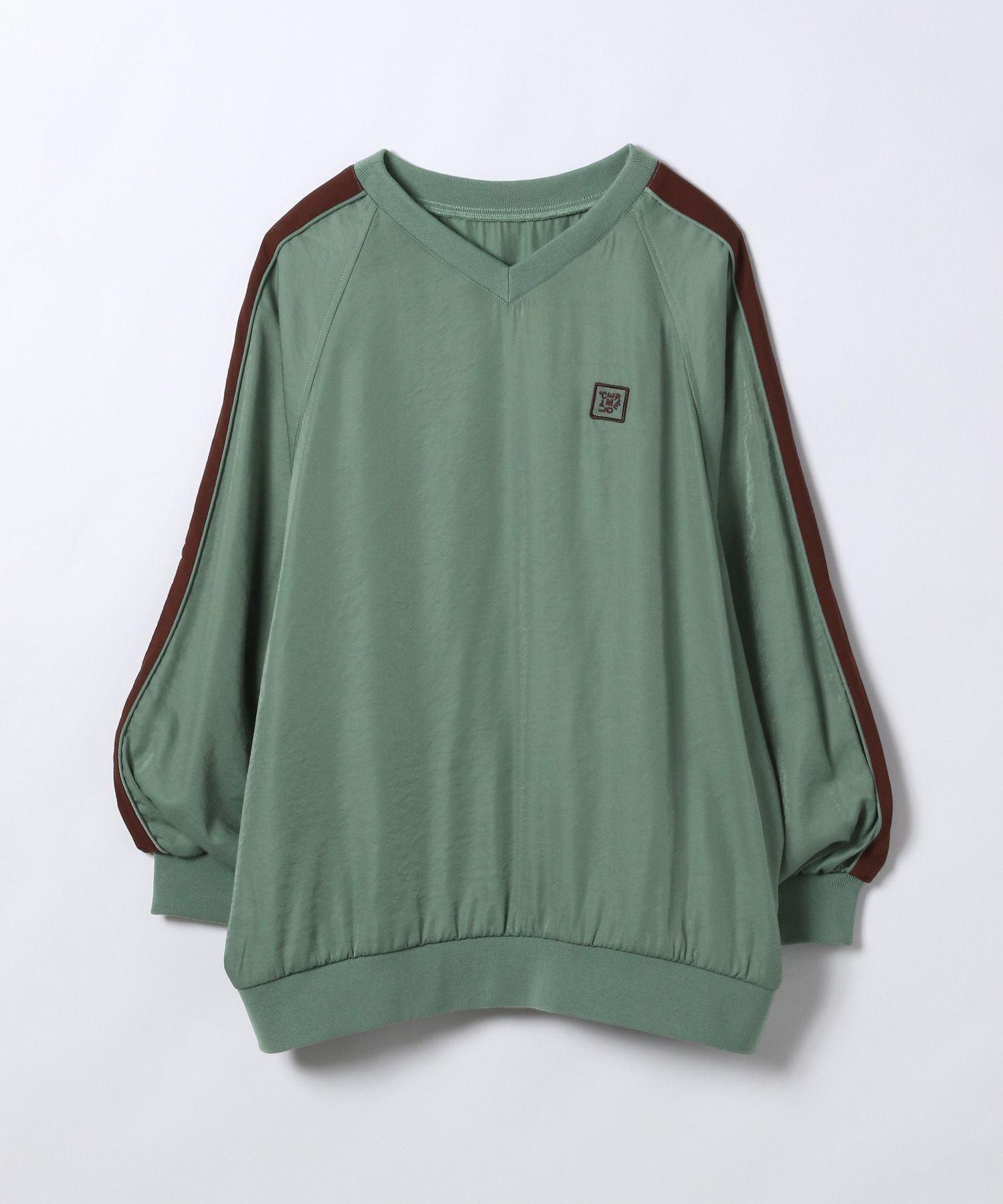 【ジーナシス/JEANASiS】のビンテージサテンラインプルオーバー インテリア・キッズ・メンズ・レディースファッション・服の通販 founy(ファニー) ファッション Fashion レディースファッション Fashion for Women トップス・カットソー Cut & Sew Tops カジュアルプルオーバー・ニットトップス Pullovers & Knit Tops / Casual Pullovers サテン Satin, Glossy Fabric シンプル Simple, Minimal スリーブ Sleeve, Long Sleeve / Short Sleeve ボトム Bottoms, Lower Wear リラックス Relax, Relaxed Fit グリーン|ID: prp329100004761174 ipo3291000000034500616