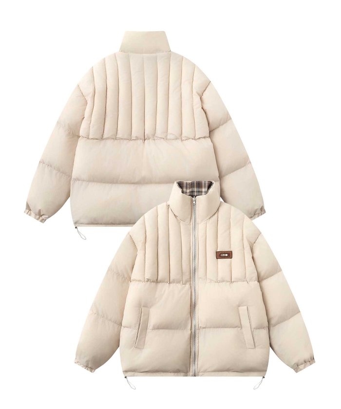 【アイモハ/aimoha】のHOOK -select- リバーシブルチェック柄中綿ハイネックブルゾン インテリア・キッズ・メンズ・レディースファッション・服の通販 founy(ファニー) https://founy.com/ ファッション Fashion レディースファッション Fashion for Women アウター Coat / Outerwear Collection ブルゾンジャケット・スポーティアウター Blouson Jackets チェック Check, Plaid, Tartan ハイネック High Neck, Mock Neck ブルゾン Blouson, Bomber Jacket リバーシブル Reversible, Two-Sided 冬 Winter / This Winter 無地 Plain, Solid Color 防寒 Cold Protection, Winter-Ready |ID: prp329100004761184 ipo3291000000034499471