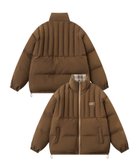 【アイモハ/aimoha】のHOOK -select- リバーシブルチェック柄中綿ハイネックブルゾン ブラウン|ID: prp329100004761184 ipo3291000000034499477