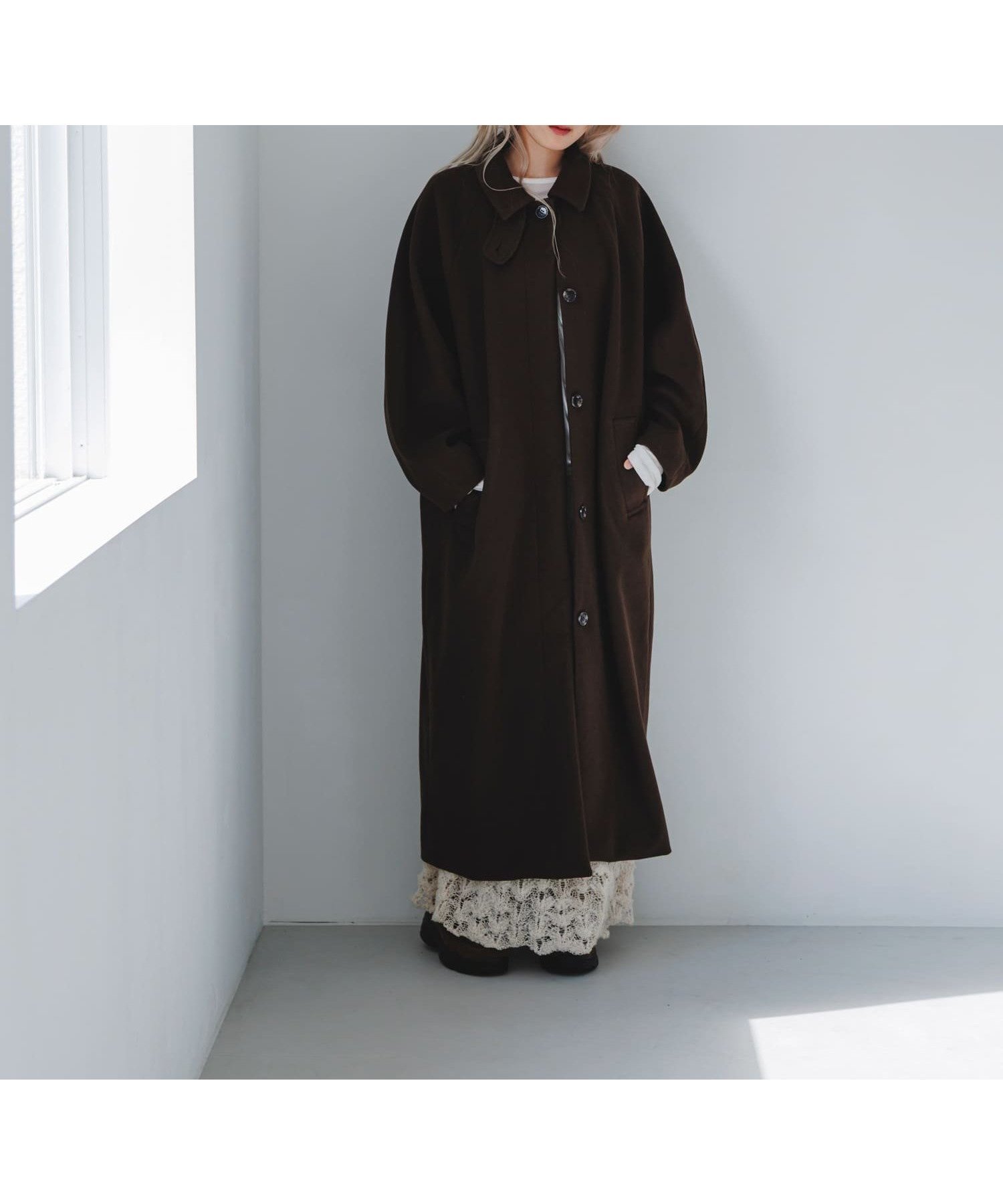 【ケービーエフ/KBF / URBAN RESEARCH】のステンカラーコクーンロングコート インテリア・キッズ・メンズ・レディースファッション・服の通販 founy(ファニー) 　ファッション　Fashion　レディースファッション　Fashion for Women　アウター　Coat / Outerwear Collection　コート・ロングコート・ピーコート　Long Coats, Peacoats & More　2025年　2025　2025-2026秋冬・A/W　Autumn/Winter 2025–26 AW25–26　冬　Winter / This Winter　シンプル　Simple, Minimal　ハイネック　High Neck, Mock Neck　フォルム　Silhouette, Form　ロング　Long, Long-Length　A/W・秋冬　Autumn/Winter　BROWN|ID: prp329100004761222 ipo3291000000034539461